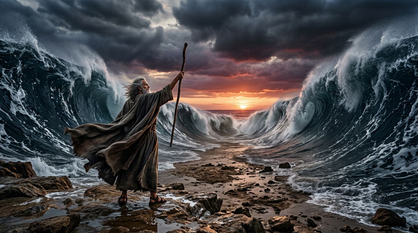 moses sea scene