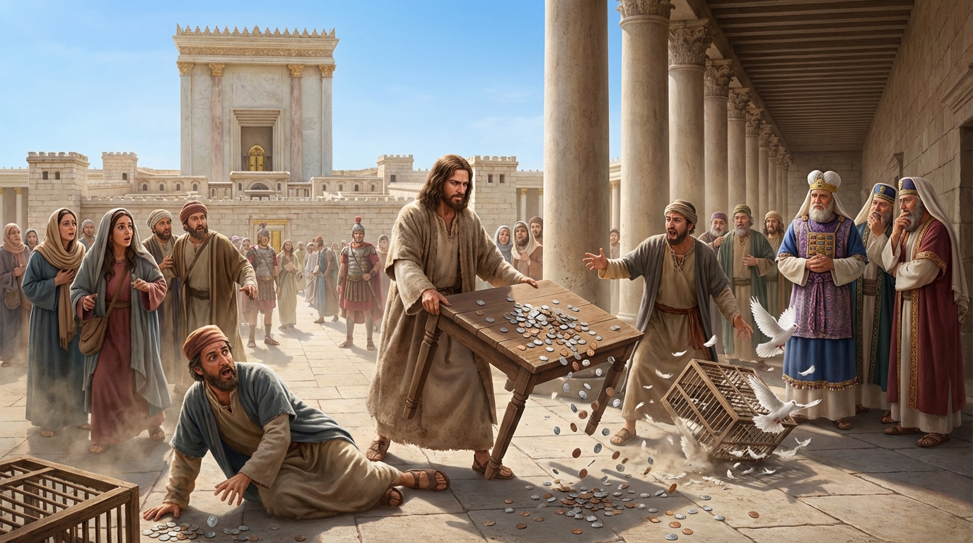 Jesus Cleanses the Temple: The Day Righteous Anger Confronted Corruption